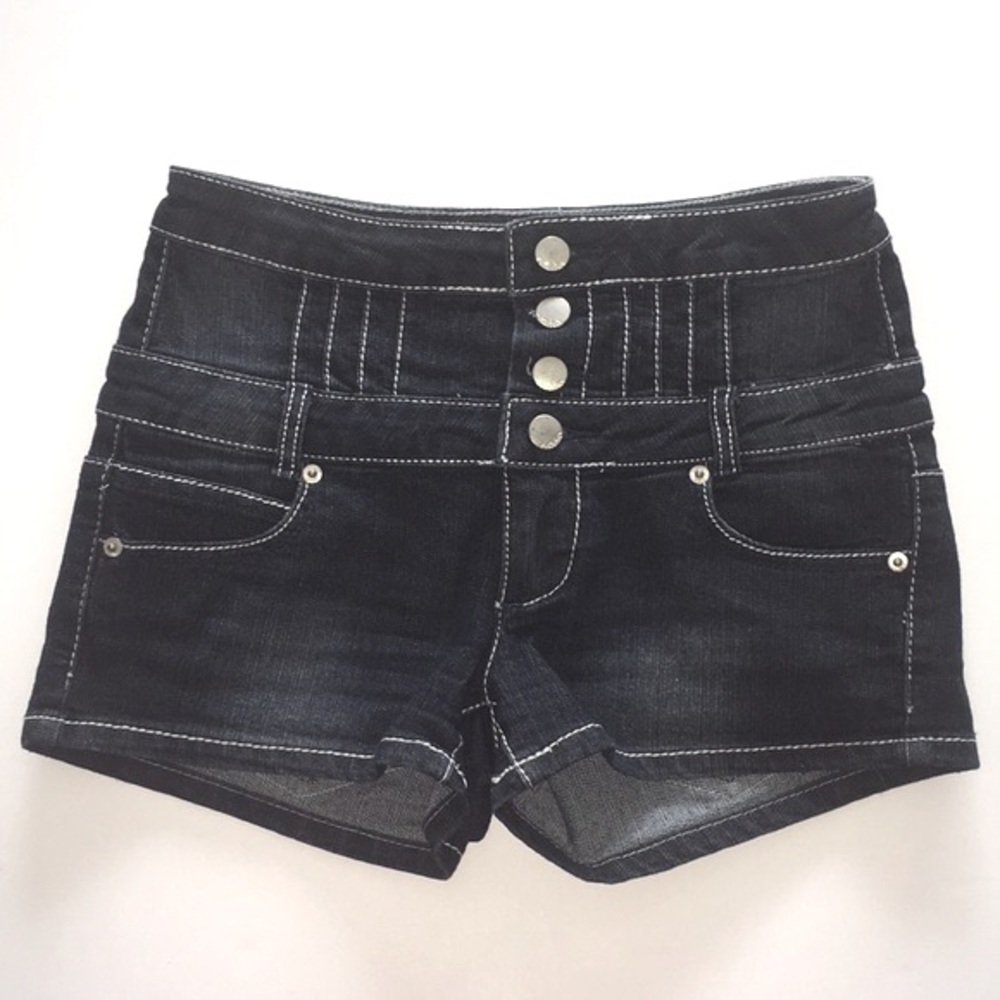 • High waisted jean shorts •